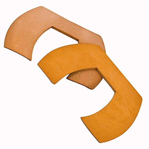 Large Leather Bar Wedge Horseshoe Pads - Anvil Brand