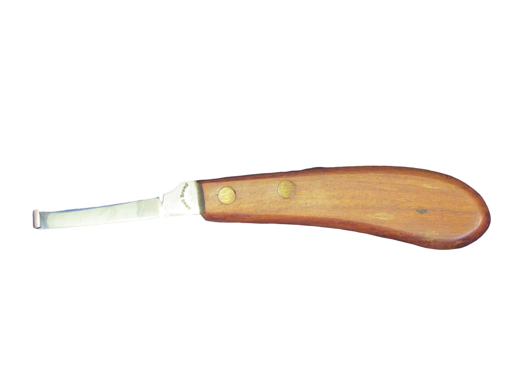 AB LH Narrow/Wood Handle Hoof Knife