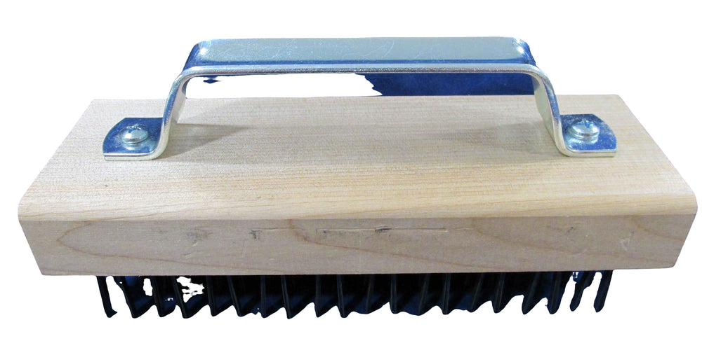 Butcher Block Brush with Steel Handle