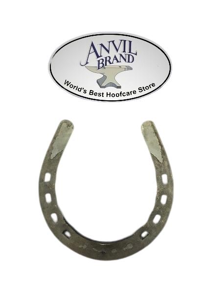 AB Handmade Front 1/4 x 5/8 Punched #1 Horseshoe - Anvil Brand